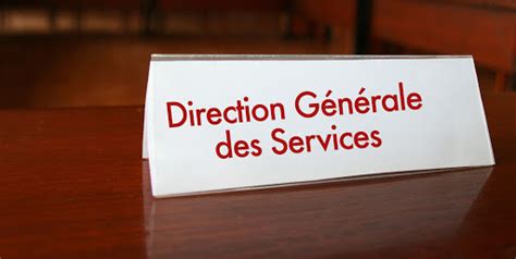Direction générale des services .
